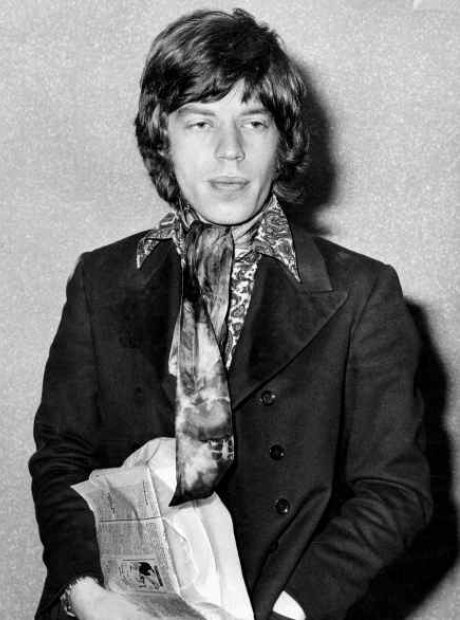 Mick Jagger at Heathrow Airport in 1967